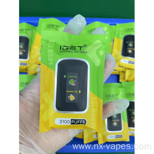 New product Iget Dual 2100 Puffs